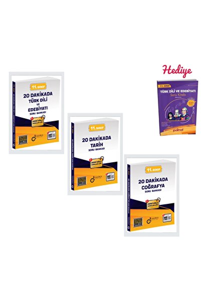 Karekök Yayınları Dakika Serisi 11. Sınıf Edebiyat Tarih Coğrafya Soru Bankas...