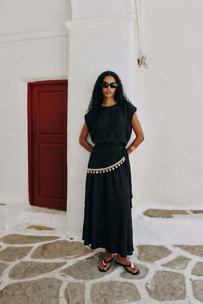 Sateen Liana Suit - Black
