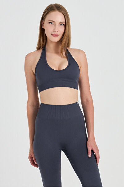 CLOSSHE Kadın Yüksek Bel Push Up Toparlayıcı Dikişsiz Seamless Spor Taytı Yog...
