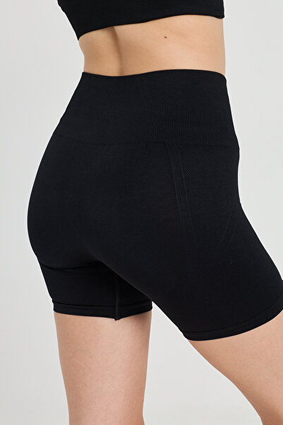 CLOSSHE Kadın Yüksek Bel Toparlayıcı Seamless Dikişsiz Spor Kısa Şort Push Up...