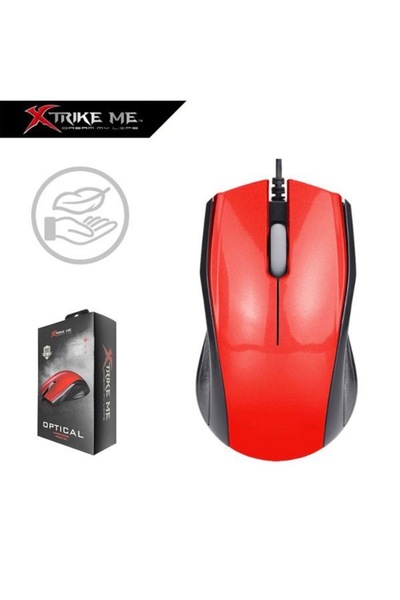 XTRIKE ME Ποντίκι Gaming Οπτικό DMS001 RD, 3 κουμπιά, Κόκκινο