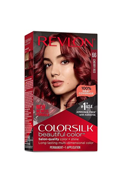 OEM Revlon, Colorsilk, Vopsea de păr permanentă, 66 Roșu Cireșiu, 130 ml