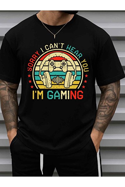 LİNA06 تي شيرت Gamer's Pride Comfort Colors للرجال، 180 جرام، 100% قطن أسود، ...