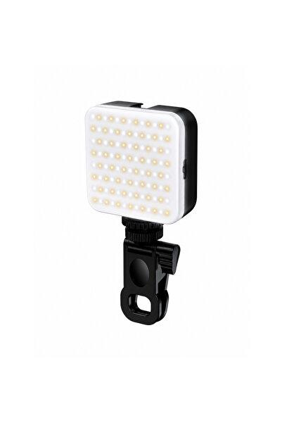 PLOKAMA D80 Rechargeable LED Fill Light with Phone Clip 3 Color Temperatures,...