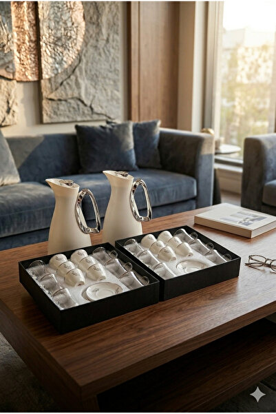 Generic Luxury Tea and Coffee Set with Tea Pots and Coffee Cups and Serving T...
