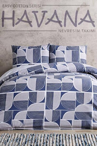 Doqu Home EASY COTTON-NEVRESİM TAKIMI-ÇİFT KİŞİLİK-HAVANA