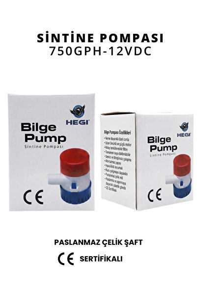 SİNTİNE POMPASI 750 GPH 12VDC TEKNE MİÇO