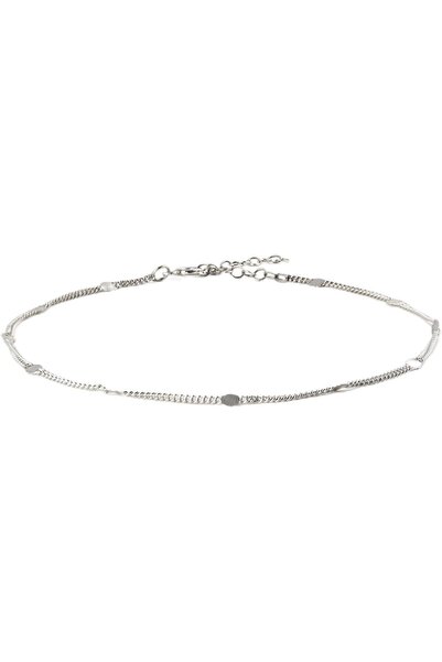 MINZA Luna Disc Women's Anklet, 925 Sterling Silver, Chain Anklet, Handmade A...