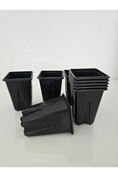 Ekodoğa Saksı 0,75 litre 10 adet 9x9x13 cm Vakum Saksı Üretim Saksısı Çiçek F...