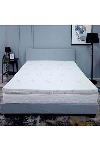 BEST SLEEP Topper Saltea Bamboo sense, 3+3 memory, dimensiune 160x200cm husa ...
