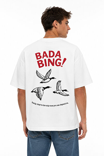 Compostela Unisex Women's and Men's Bada Bing Front and Back Printed Oversize...