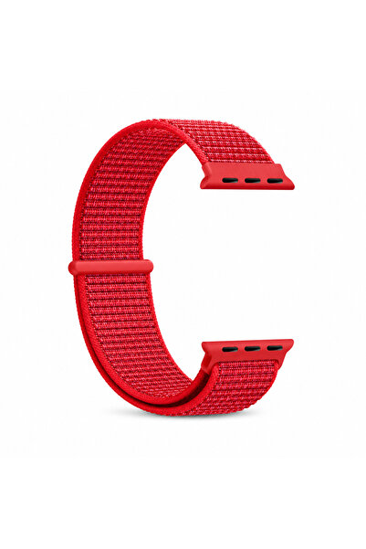 HYPERSOFT Apple Watch 3-4-5-6-7-8-9-10-Se Tüm Serilerle Uyumlu Bez Kumaş Spor...