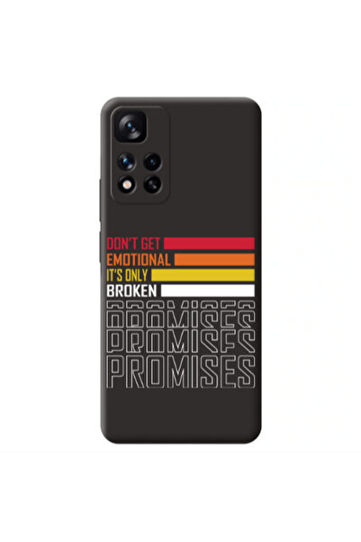 Other Xiaomi Redmi Note 11 Pro 5G Dont Get Emotional Black Colored Silicone T...