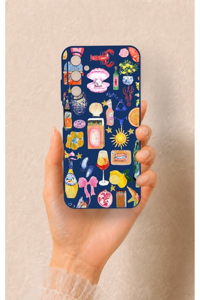 Vip Case Samsung A05S Compatible Summer Patterned Silicone Case