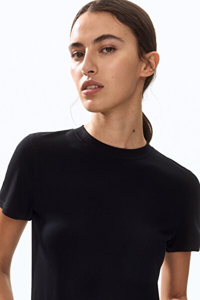 H&M Ribanalı Viskoz Tişört