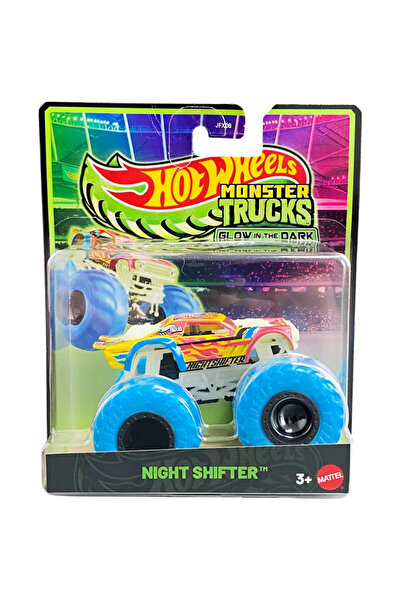 HOT WHEELS شاحنة مونستر تراك مضيئة تتوهج في الظلام نايت شيفتر JFX08 / JCG71