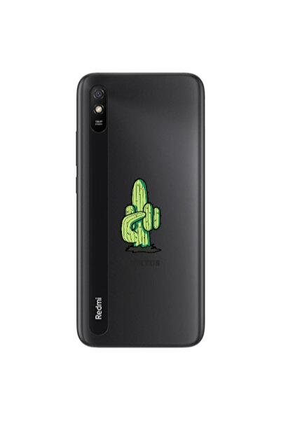 Other Xiaomi Redmi 9A Green Cactus Transparent Silicone TPU Θήκη