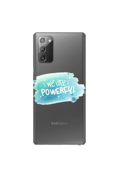 Other Samsung Note 20 We are Powerful Transparent Silicone TPU Θήκη