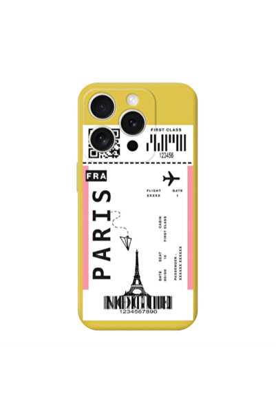 Other Apple Iphone 16 Pro Max Paris FRA Yellow Colored Silicone TPU Θήκη