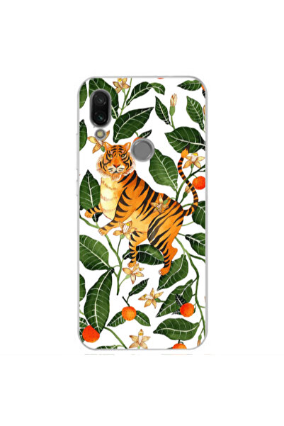Other Xiaomi Redmi Note 7 Flower Leopard and Laves Transparent Silicone TPU Θήκη