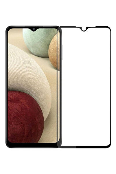 POWERTECH tempered glass 5D, full glue, Samsung A12 2021, μαύρο