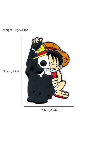 Choice4 Bandai XZ3137 Popular Anime Brooches Luffy Zoro Ace Sunny Go Backpack...