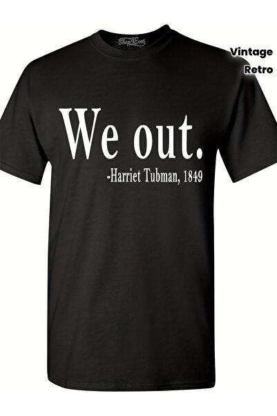 17TAKI 1pc We Out Round-Neck Pure Black T-Shirt, Suitable Couples, Commemorat...