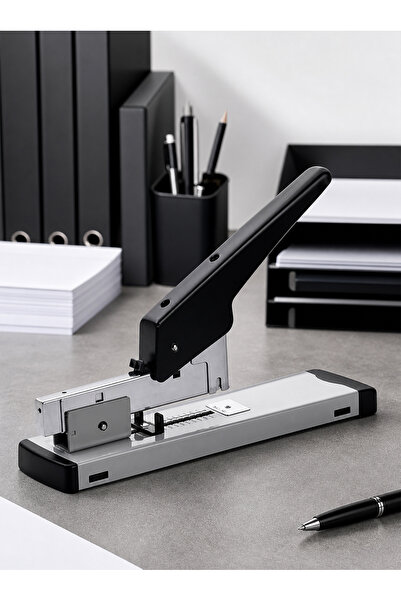 Bayt Aura Heavy Duty Metal Desktop Stapler Holds Up 100 Sheets Lever Labor-Sa...