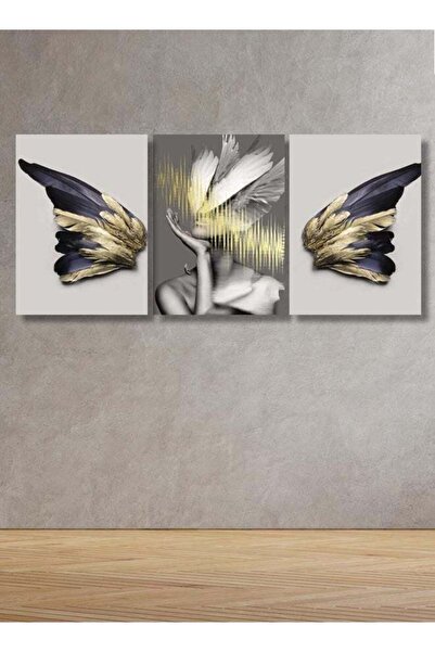 GULF GALLERY Marktna Decorative Wall Art Painting with an Abstract design, 3 ...