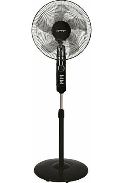 Other Gruppe FS-40-827 Ανεμιστήρας δαπέδου 45W Διάμετρος ανεμιστήρα 40εκ. Μαύρο