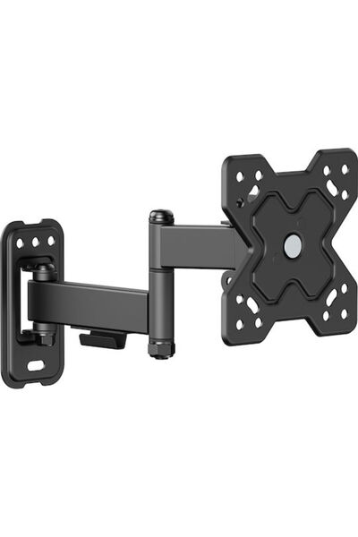 POWERTECH PT-1278 Βάση τηλεόρασης τοίχου με βραχίονα έως 32 " και 20 κιλά Μαύρο