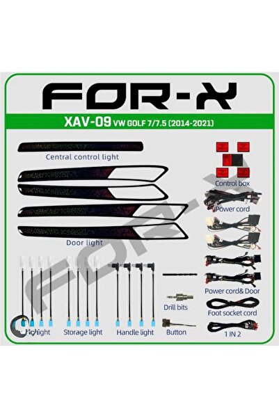 Genel Markalar Golf 7 tirim ambiyans komple set 2012-2020 uyumlu