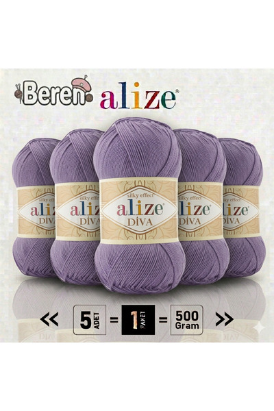 Alize Diva - 622 Dahlie Flower - 5-Pack - 100Gr/350M - First Spring and Summe...