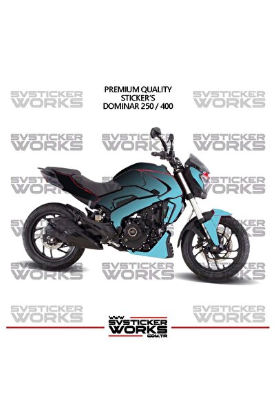 ARONA Bajaj Dominar 250-400 Compatible Fairing Sticker Dual Color Engine Fair...
