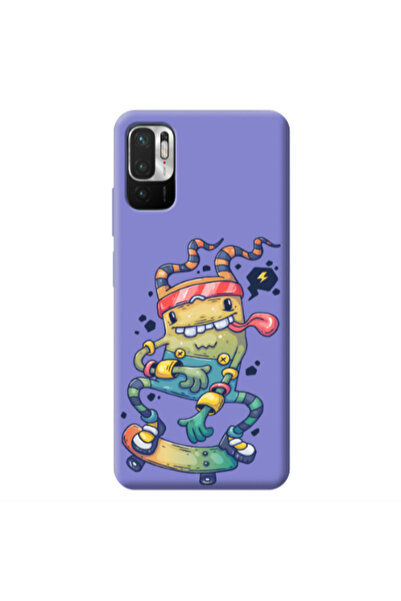 Other Xiaomi Redmi Note 10 Pro 5G Dangerous task Purple Colored Silicone TPU ...