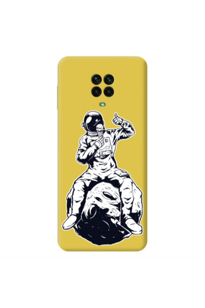 Other Xiaomi Redmi Note 9 Pro ice cream in space Yellow Colored Silicone TPU ...
