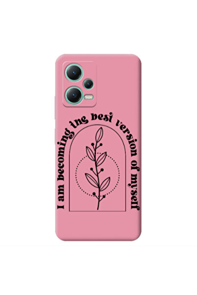 Other Xiaomi Redmi Note 12 Pro 5G I am Becoming Pink Colored Silicone TPU Θήκη