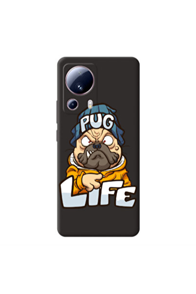 Other Xiaomi Mi 13 Lite Pug Life 2 Black Colored Silicone TPU Θήκη