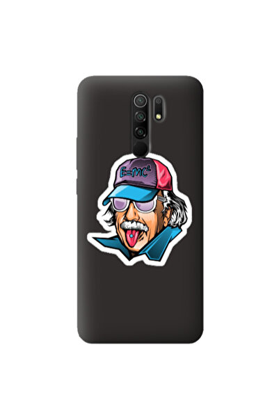 Other Xiaomi Redmi 9 Einstein Black Colored Silicone TPU Θήκη