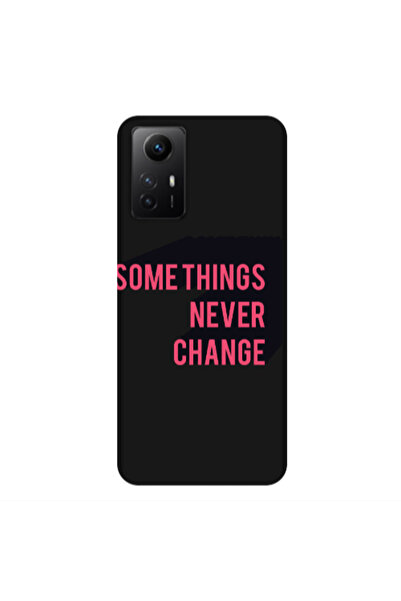 Other Xiaomi Redmi Note 12s Somethings Never Change Black Colored Silicone TP...