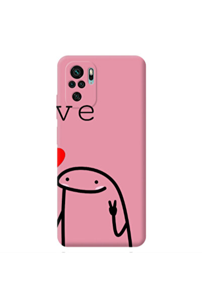 Other Xiaomi Redmi Note 10S Love 2 Pink Colored Silicone TPU Θήκη