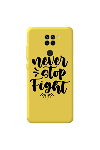 Other Xiaomi Redmi Note 9 Never stop fight Yellow Colored Silicone TPU Θήκη