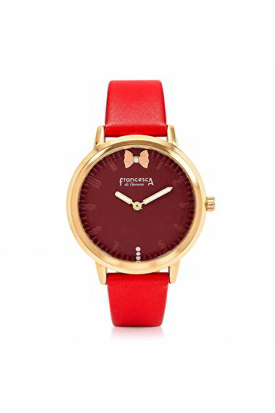 Watch Ceas pentru femei, Casual, Francesca di Geneva, Rosu, FF386
