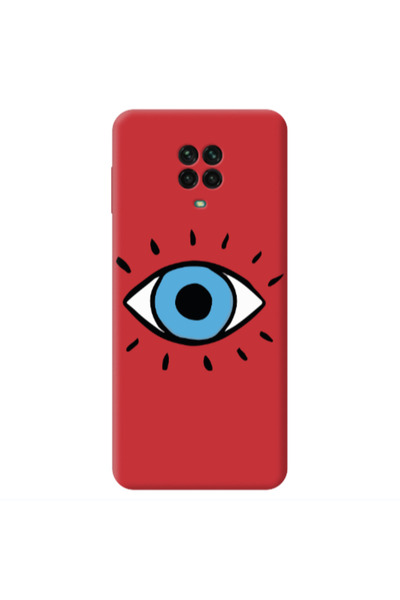 Other Xiaomi Redmi Note 9 Pro Shining Eye Red Colored Silicone TPU Θήκη