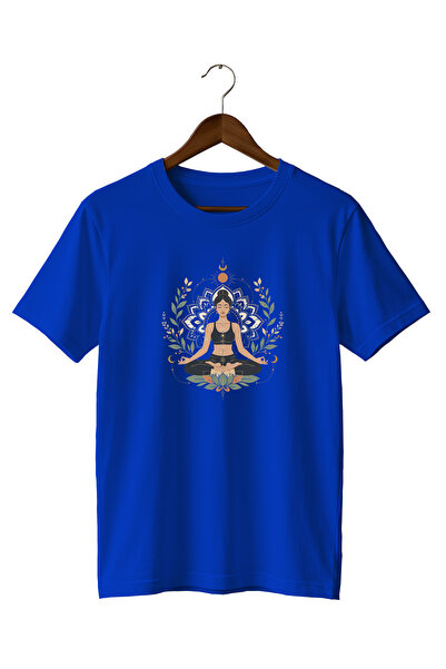 remonz Lotus Flower Printed T-Shirt Sportswear Yoga Pilates T-Shirt