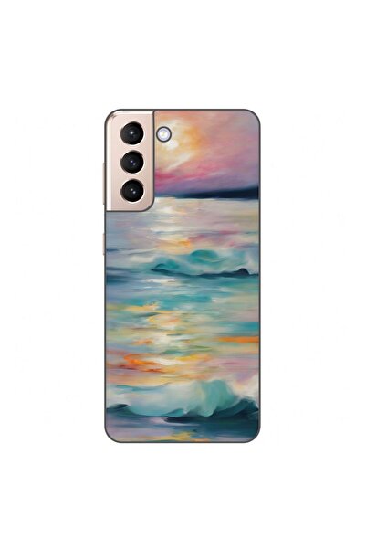 OEM Θήκη συμβατή με Samsung Galaxy S21 από σιλικόνη gel TPU με σχέδιο ακουαρέ...