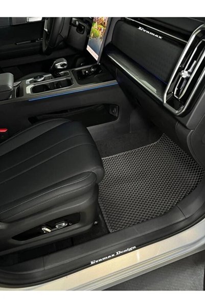 Evamax Design Chery Jaecoo 2024 ve Sonrası Uyumlu Yeni Nesil Premium Eva Paspas Özel Tasarım Kişiselleştirilebilir Lüks Oto Paspası + 4 Krom Marka Logo