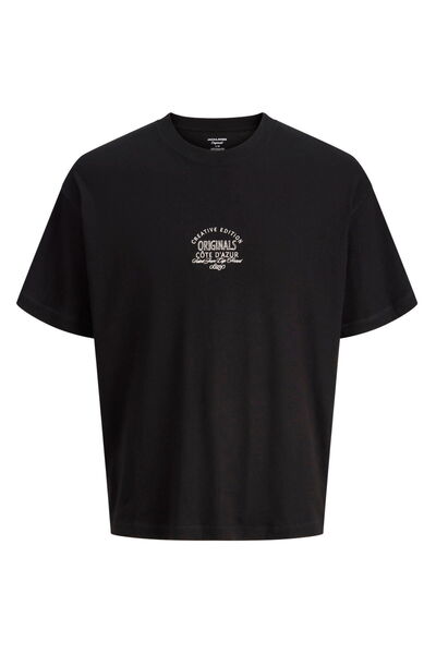 Jack & Jones Мъжка тениска Накис с къс ръкав и детайли - Ментон