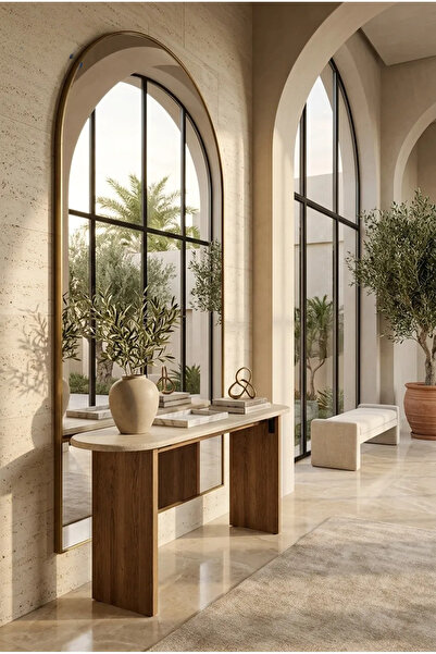 ibrahim suleiman al saqami Polywood Console Table 140×40×80 cm – Modern Entry...