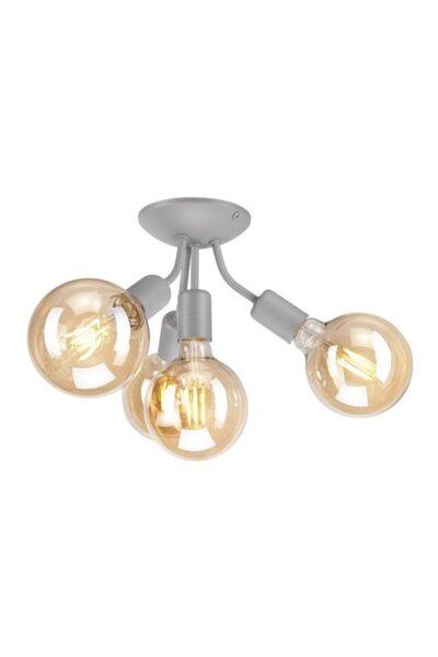 Cojom Candelabru Simply 6a, E27, 4 becuri, E27, Metal, alb, aproape de tavan,...